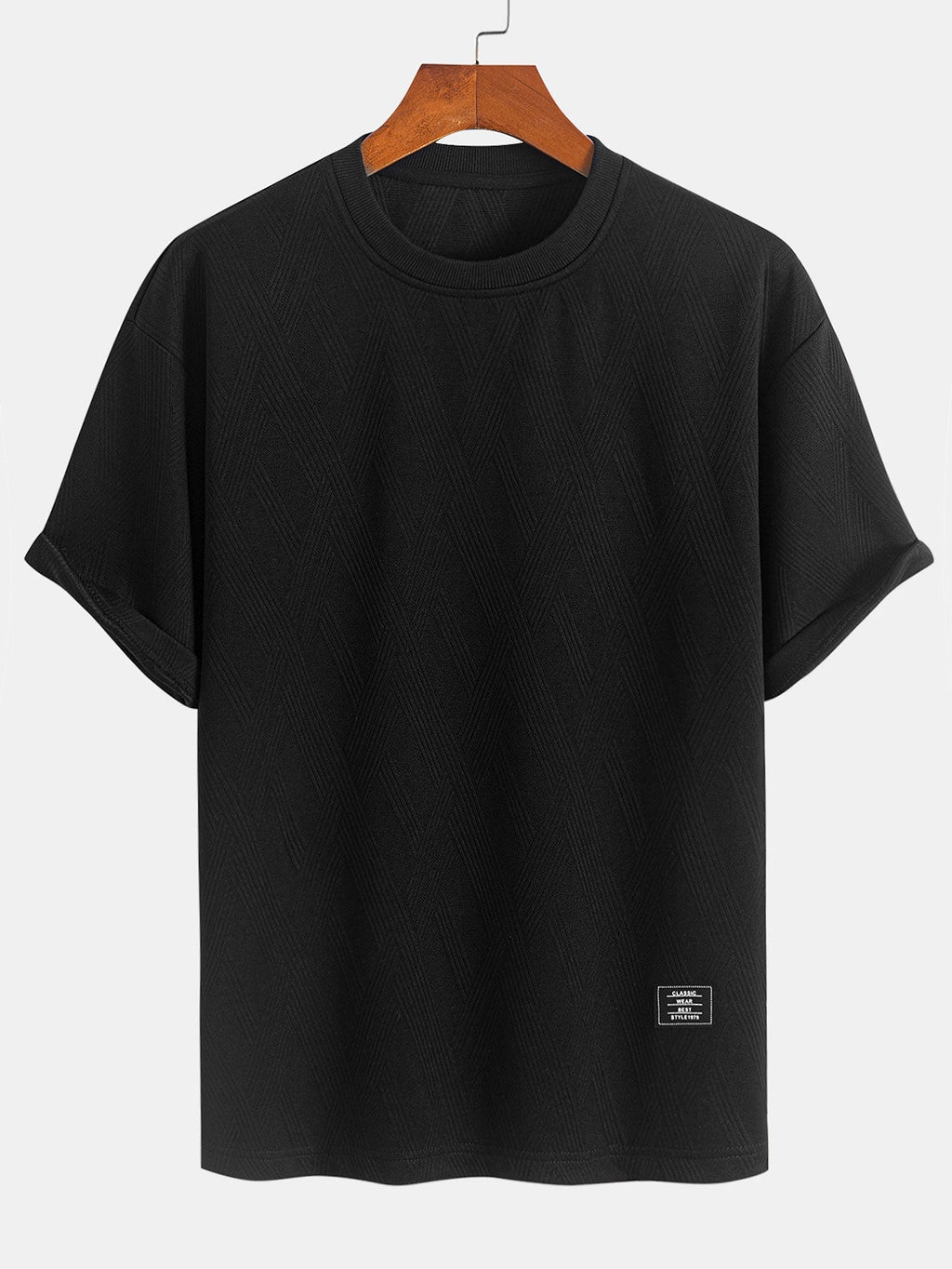Relax Fit Diamond Jacquard T-Shirt & Diamond Jacquard Shorts