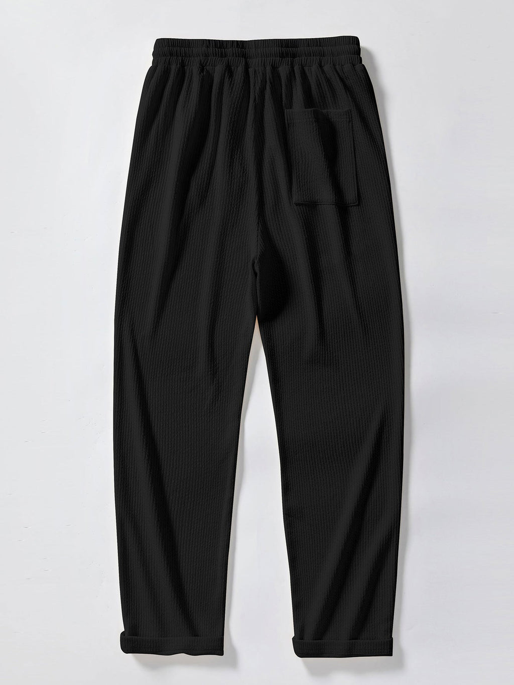 Muscle Fit Ribbed Button Up Shirt & Straight Leg Ribbed Pants