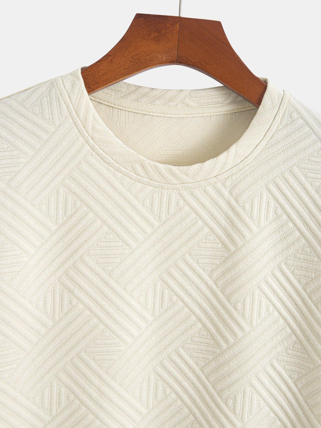 Striped Jacquard T-Shirt & Shorts Set